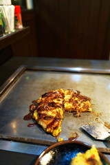 お好み焼で一杯