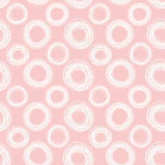 Cute polka dot seamless vector pattern