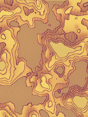 3d rendering topographic map concept background. Digital wavy graphic backdrop