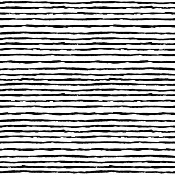 Seamless black and white stripes vector background.