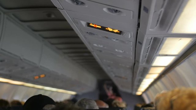 Seatbelt Sign Coming on Inside Plane