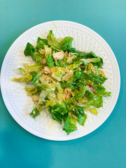 Romaine salad with chicken