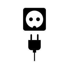 Electric Socket Icon Design Vector Illustration