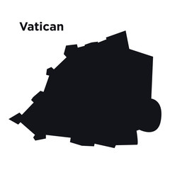 High detailed vector map - Vatican