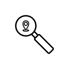 Magnifying Icon Design Vector Template