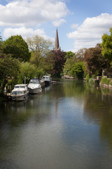 Fototapeta na wymiar The River Thames in Abingdon, Oxfordshire, UK