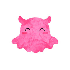 笑顔のメンダコ(水彩)