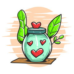 Donate your love Premium vector