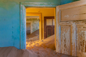 Kolmanskop ghost town near Luderitz in Namibia.