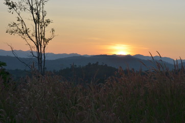 Fototapeta premium sunset in Thailand