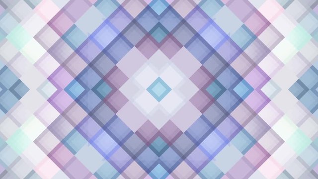 Symmetric abstract light blue pattern. Looping footage.