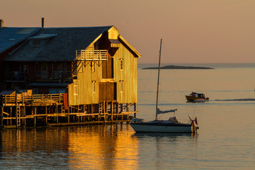 Fototapeta premium Altes Fischereigebäude