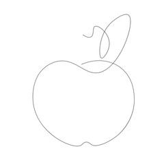 Apple fruit icon design, vector illustration