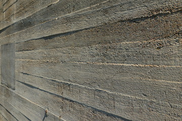 WW2 Bunker, Jersey, U.K. Concrete wall exterior.