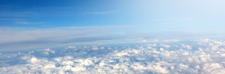 Naklejka premium Panorama of a blue sky