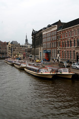 Naklejka na ściany i meble Canales de Ámsterdam