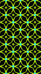 Fototapeta premium Ornate geometric pattern and abstract colored background