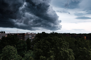 Belgian summer heavy storm