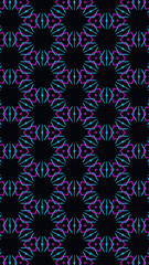 Fototapeta premium Ornate geometric pattern and abstract colored background