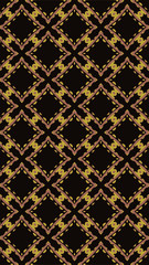 Ornate geometric pattern and abstract colored background
