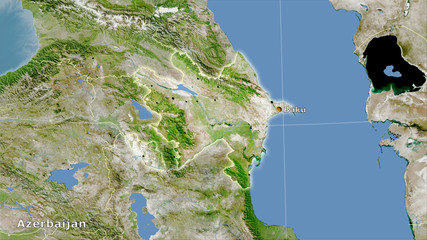 Azerbaijan, satellite A - composition