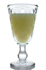 Absinthe drink alcohol in a glass