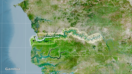 Gambia, satellite A - composition