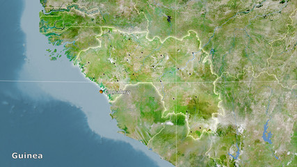 Guinea, satellite A - composition