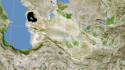 Turkmenistan, satellite A - composition