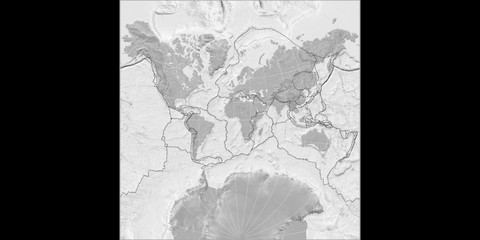 Adams World in a Square (11E), bilevel, tectonic plates