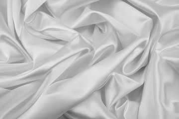 Plakat White silk fabric lines
