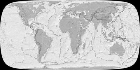 Foucaut Sinusoidal (11E), bilevel, tectonic plates
