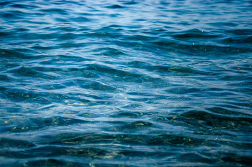 Sea abstract background colorful surface of blue water