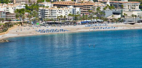 Fototapeta na wymiar View of the Albir beach, Spain