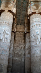 Dendera temple or Temple of Hathor. Egypt. Dendera, Denderah, is a small town in Egypt. Dendera Temple complex, one of the best-preserved temple sites from ancient Upper Egypt.