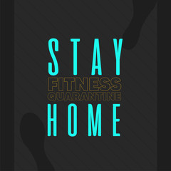 Stay in home poster
