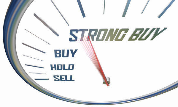 Strong Buy Investment Advice Recommendation Stock Market Tip 3d Illustration