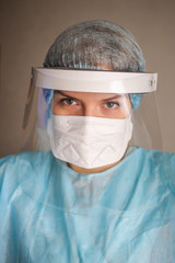 surgeon with surgical mask