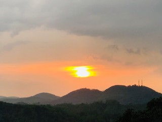 Fototapeta premium Sunset in a beautiful evening