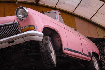 vintage car headlight