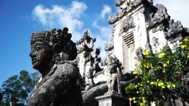 statues in pura lempuyang luhur temple in bali