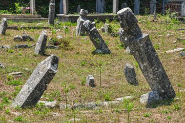 Old abandoned cemetery in Montenegro