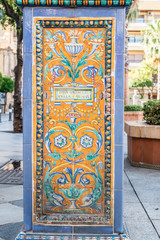 Historic Plaza Alta (High Square) in the old town of Algeciras, Spain. It is one of the major centres of activity in the city.