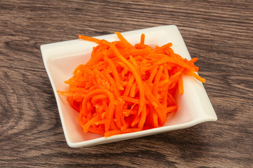 Korean carrot in the bowl
