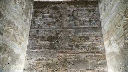 Edfu is the site of the Ptolemaic Temple of Horus and an ancient settlement. Egypt. Edfu also spelt Idfu, and known in antiquity as Behdet.