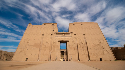 Edfu is the site of the Ptolemaic Temple of Horus and an ancient settlement. Egypt. Edfu also spelt...