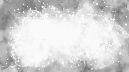 Obraz premium Watercolor black and white abstract background, paint canvas. Grayscale illustration. Abstract aquarelle texture grayscale backdrop. Paintbrush handmade technique splatter. Dispersed grunge wall.