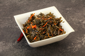 Seaweed cabbage with carrot and sesame