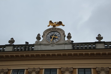 Obraz premium detail of the royal palace in madrid spain