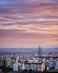 Panoramic view of thessaloniki city in Greece